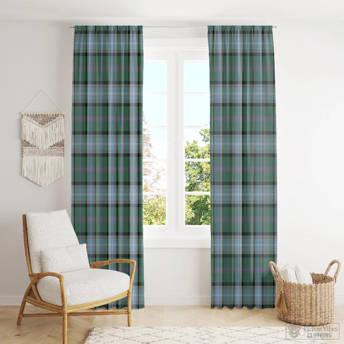 Alexander of Menstry Hunting Tartan Window Curtain