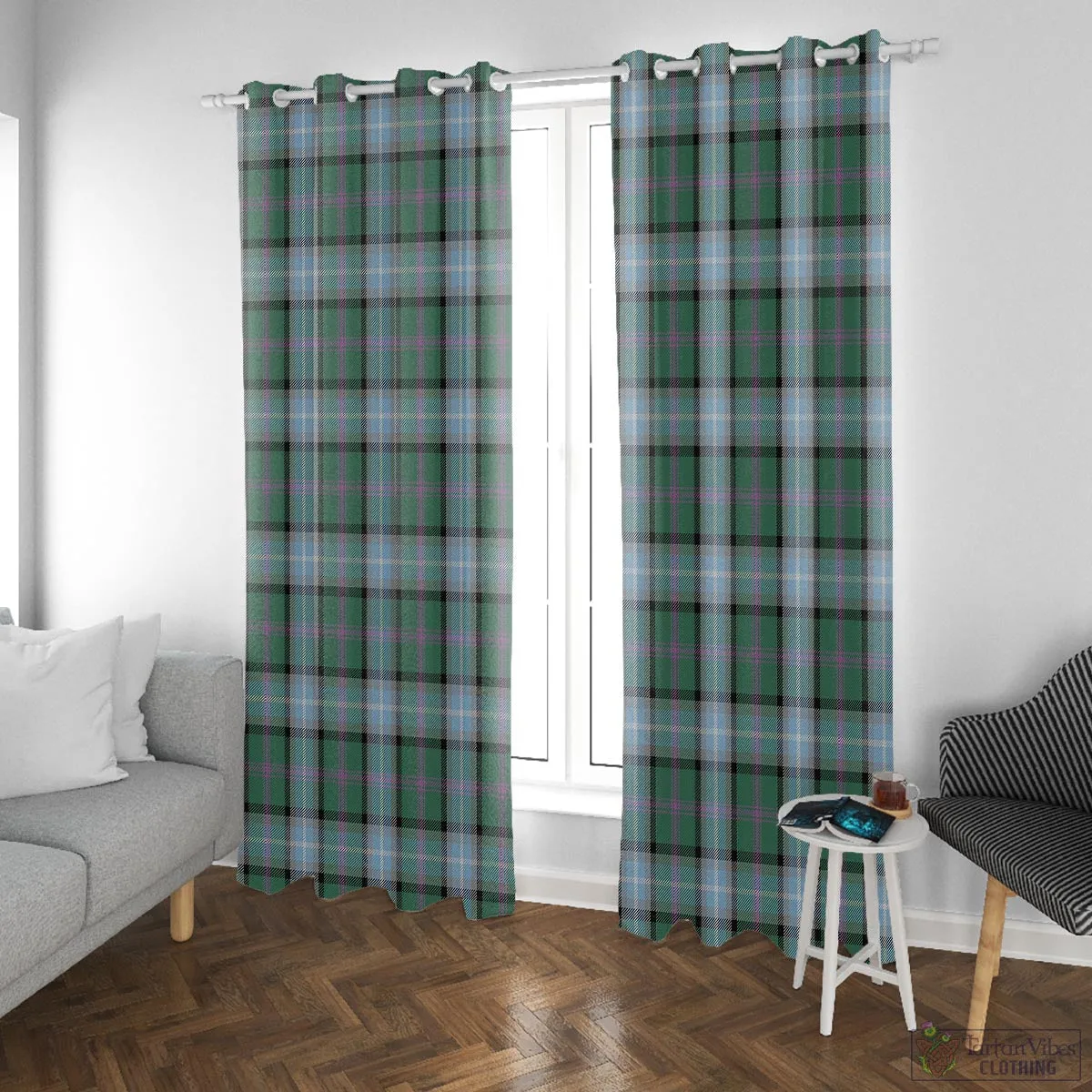 Alexander of Menstry Hunting Tartan Window Curtain