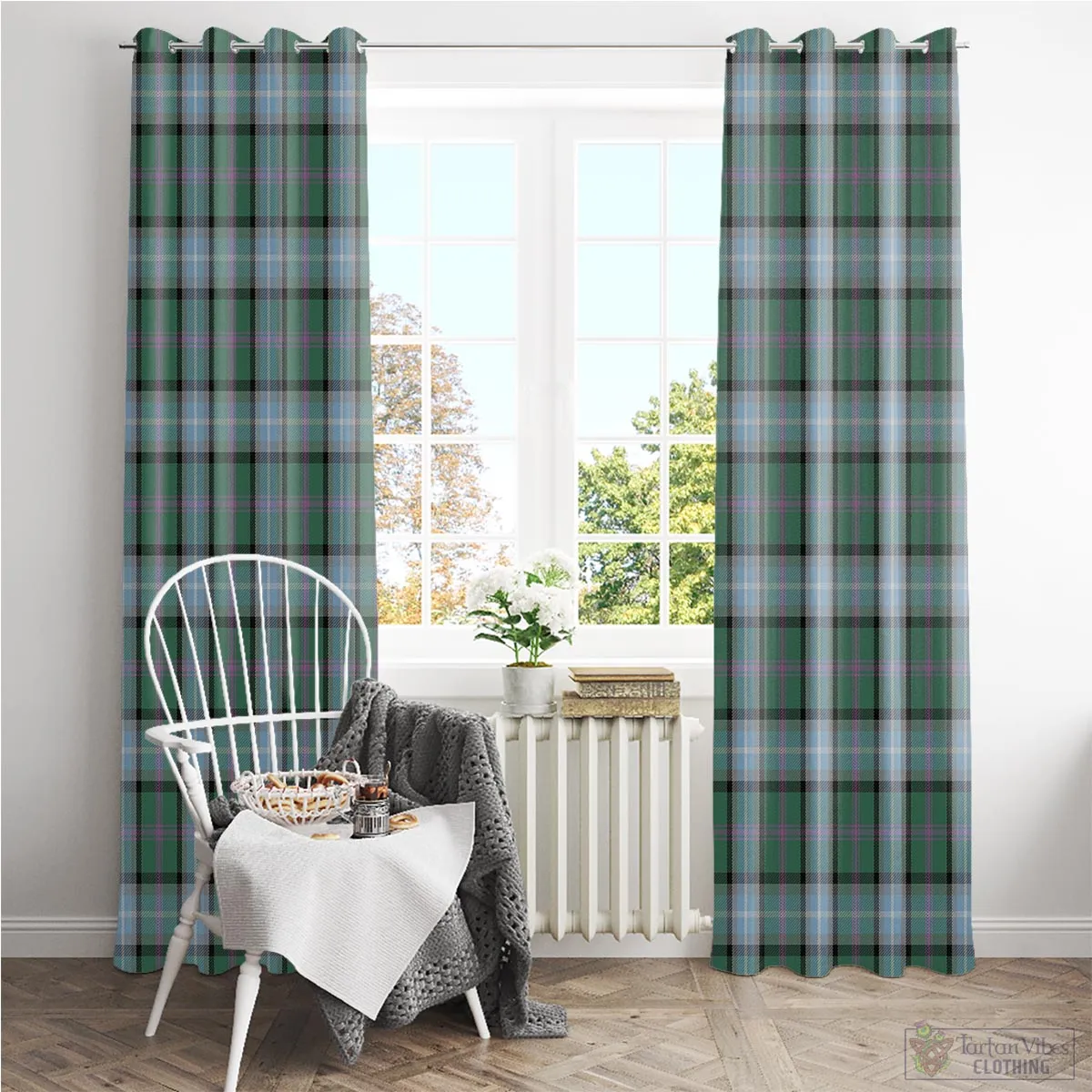 Alexander of Menstry Hunting Tartan Window Curtain