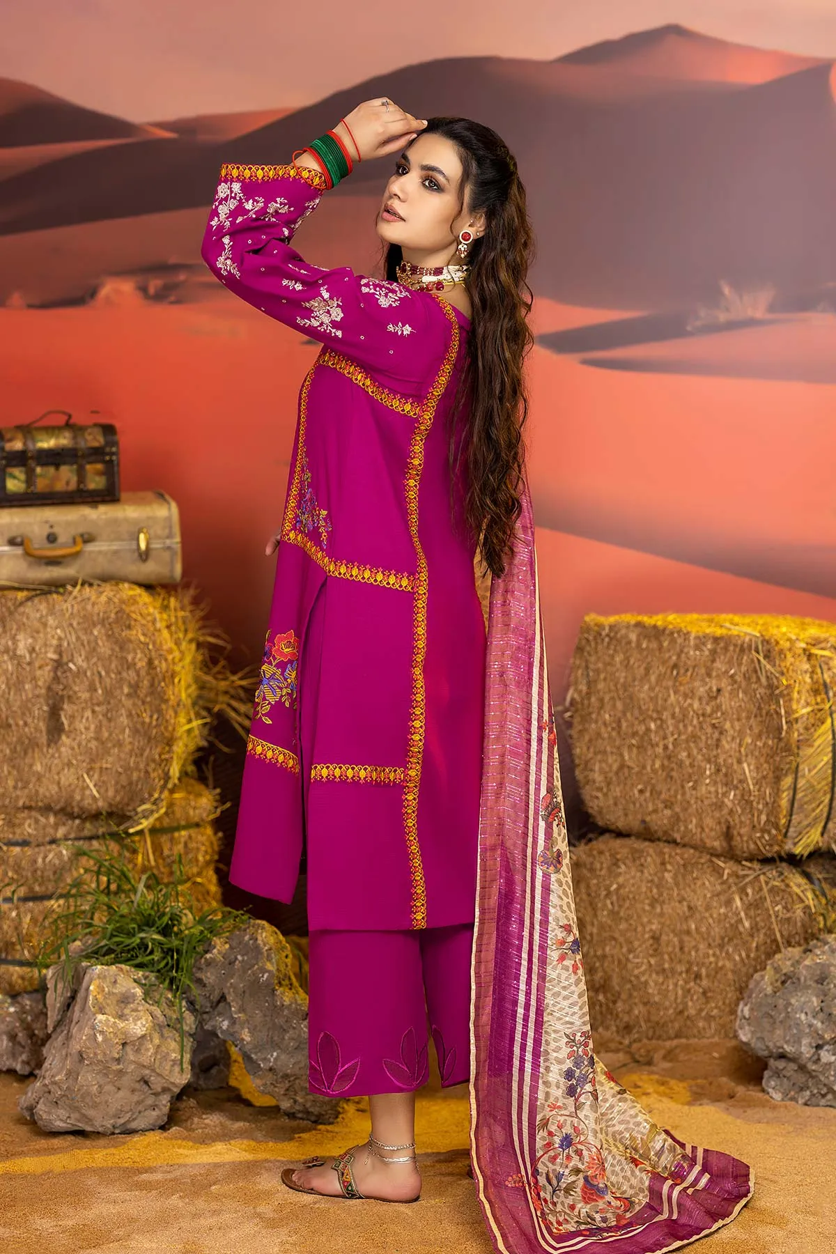 Charizma Miraas Embroidered Khaddar Collection – CM22-04