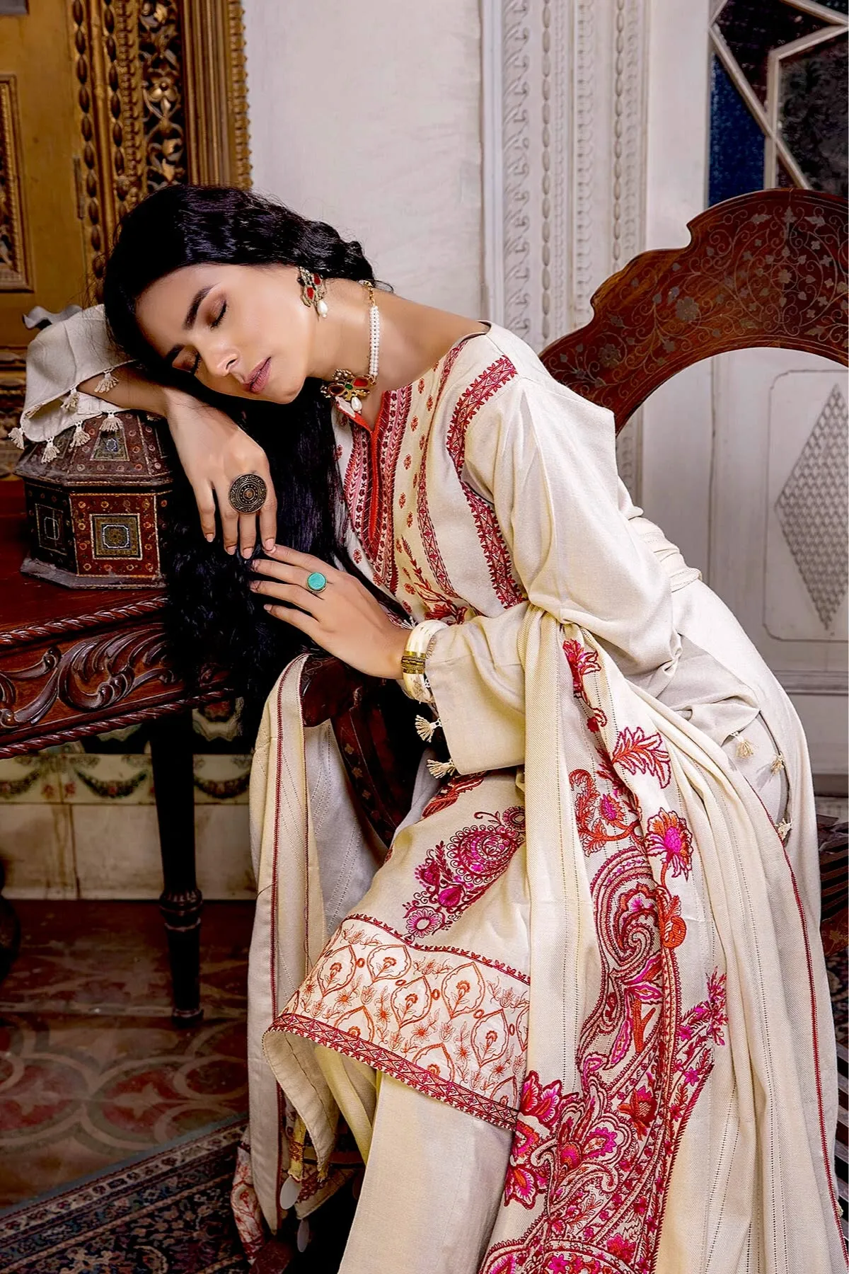 Charizma Poshima Winter Collection (with Woven Shawl) – PS-02