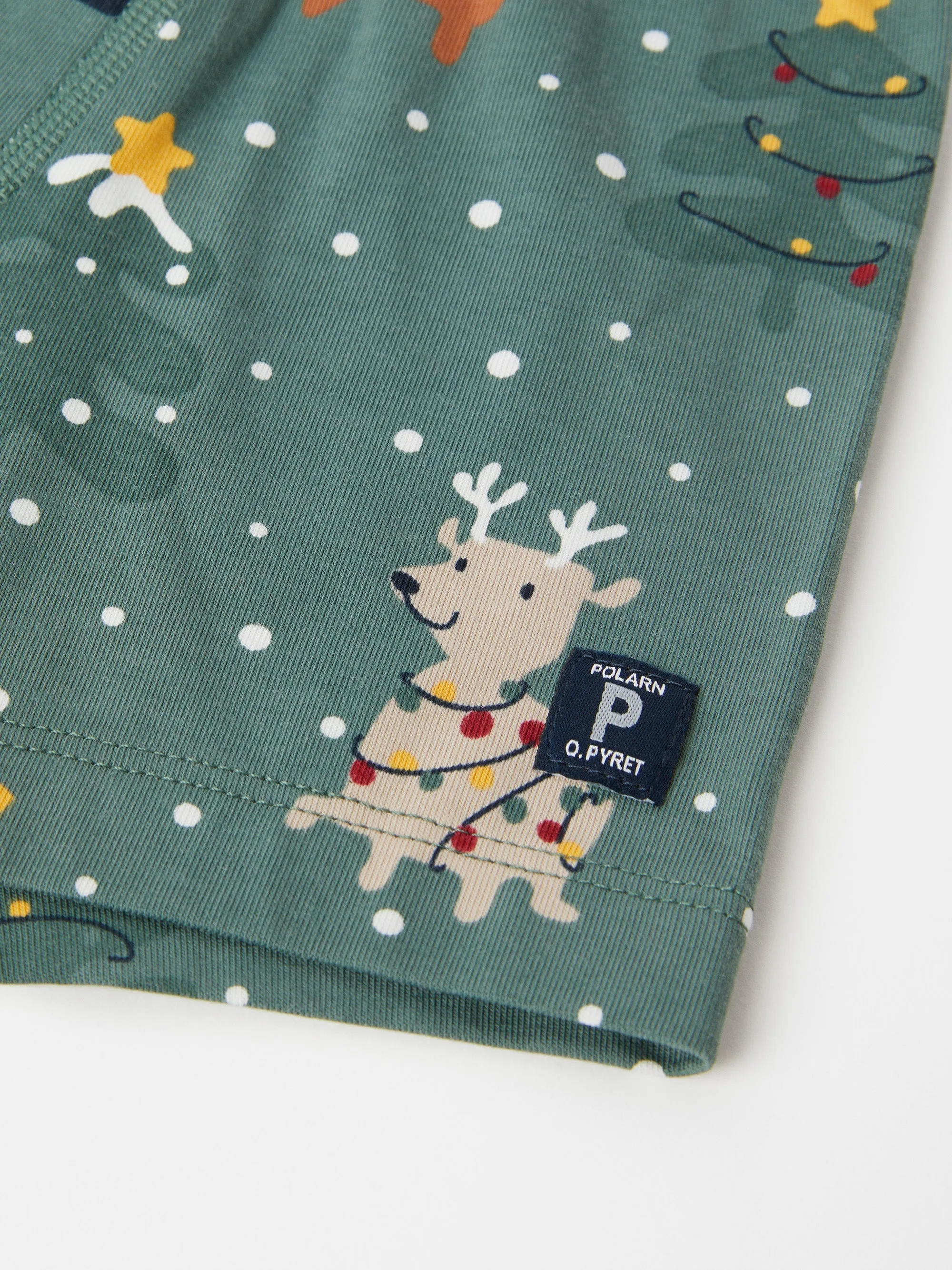 Christmas Print Boys Boxers