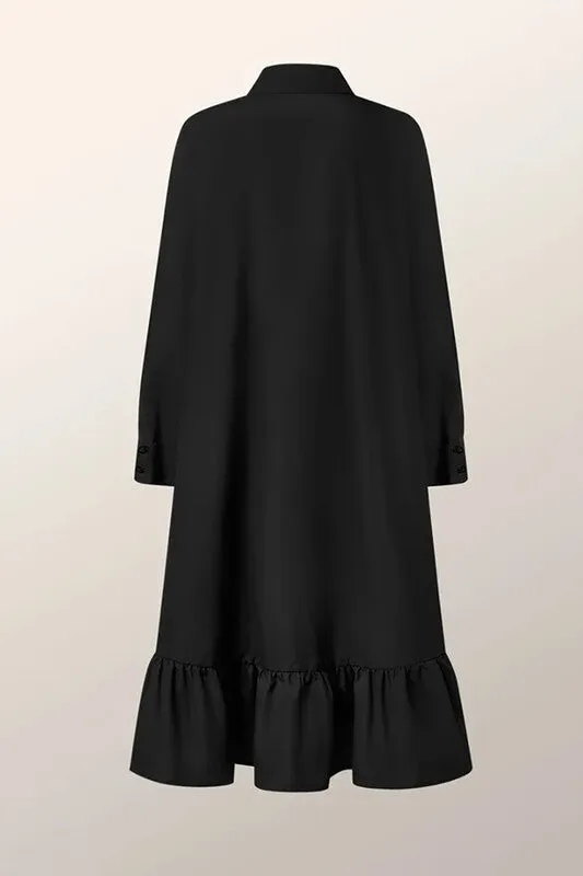 Classic Black Shirt Dress