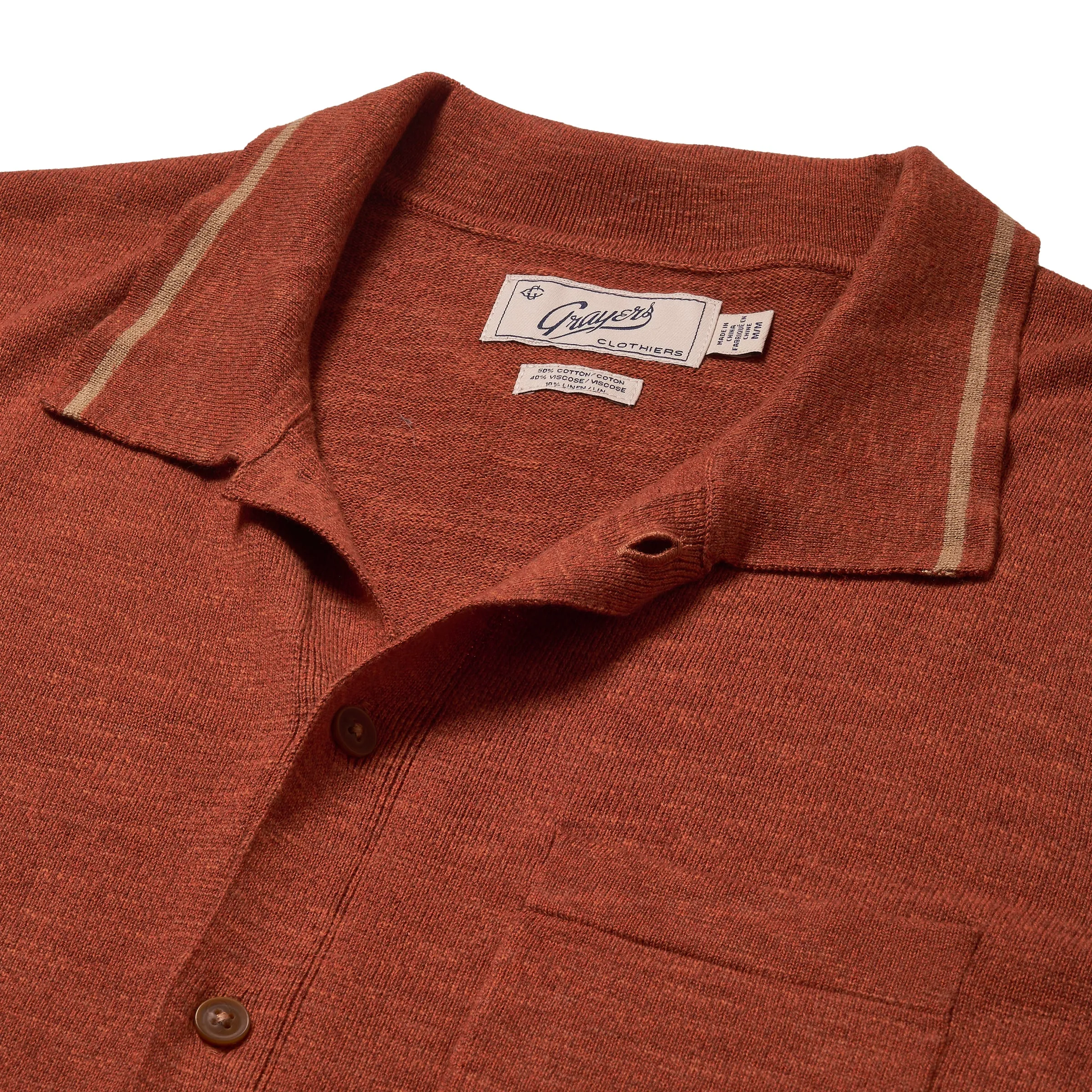 Cloud Cotton Linen Cardigan Sweater - Copper Marl