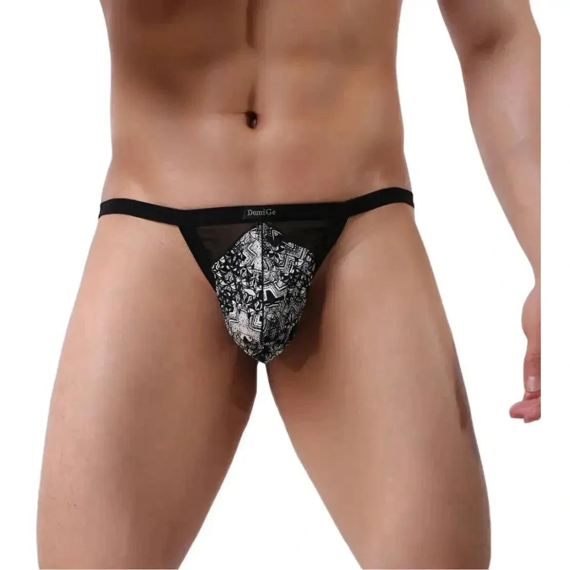 DomiGe Breathable T-Back Thong for Men - Comfortable Undies for Men
