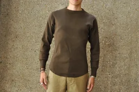 Freewheelers "Crew Neck Type" L/S Underwear (Dark Olive)