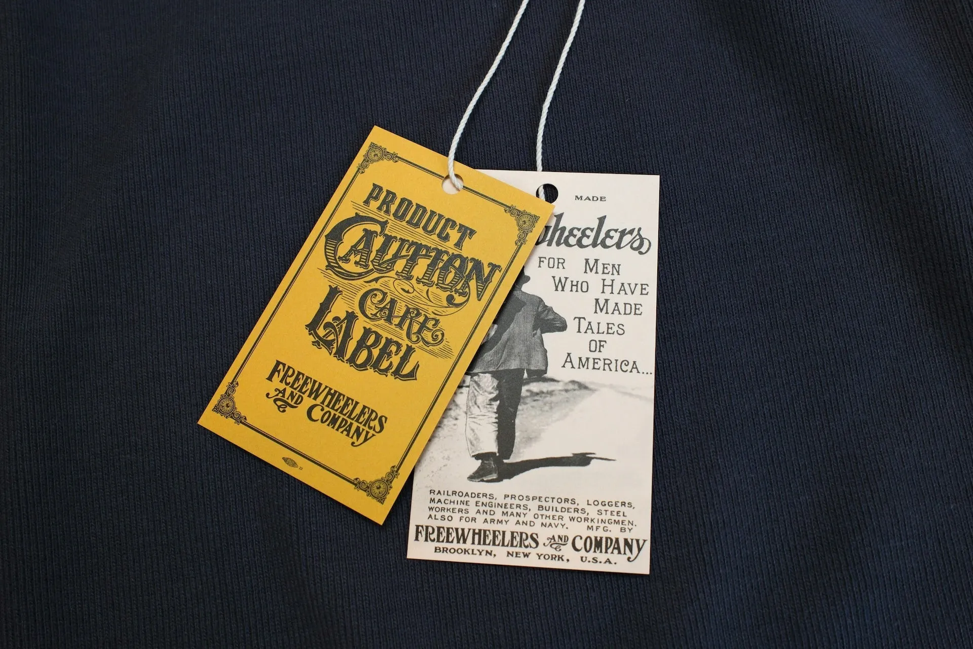 Freewheelers "Crew Neck Type" L/S Underwear (Fade Navy)
