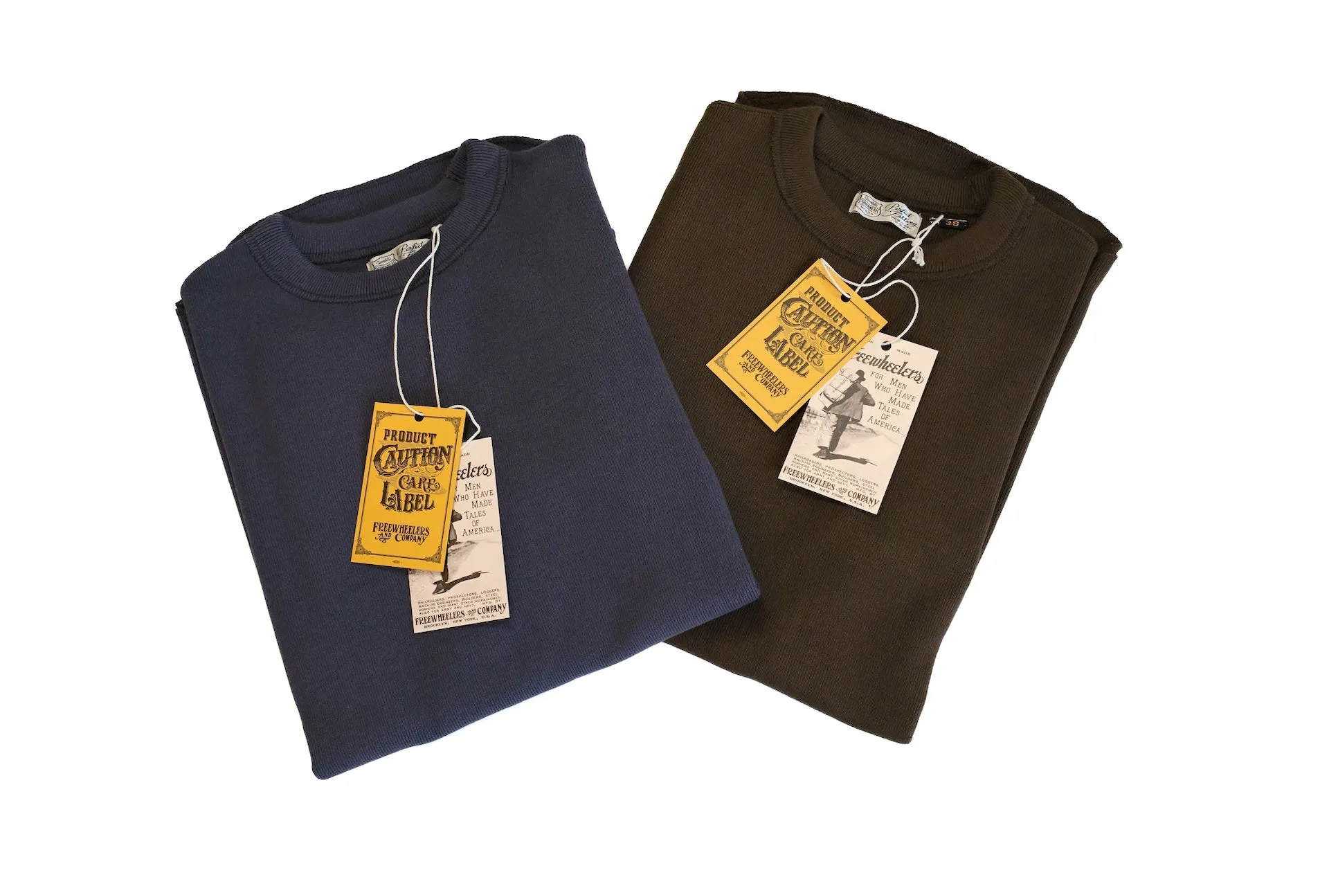 Freewheelers "Crew Neck Type" L/S Underwear (Fade Navy)