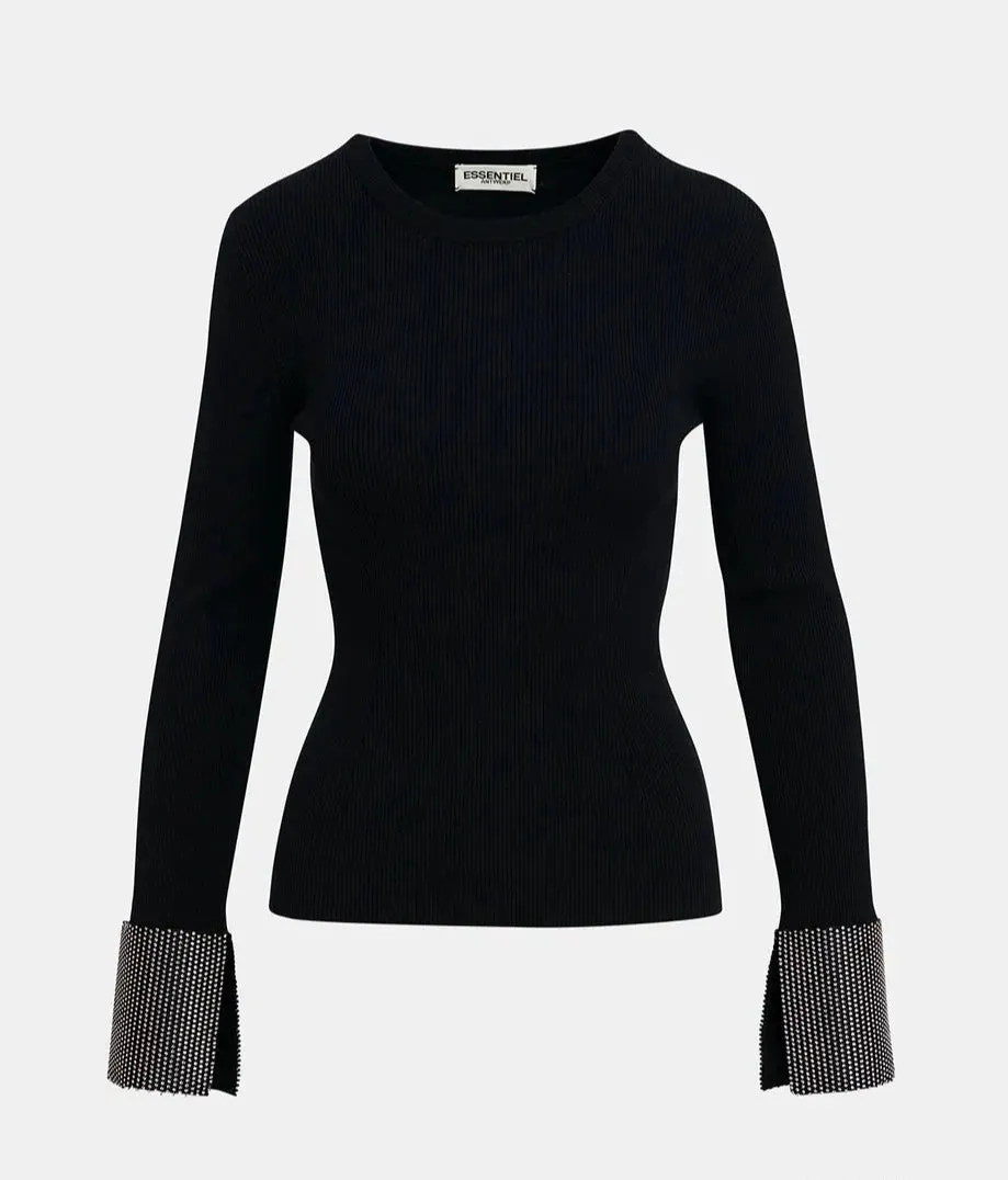 Gomi Rib-knit Sweater - Black