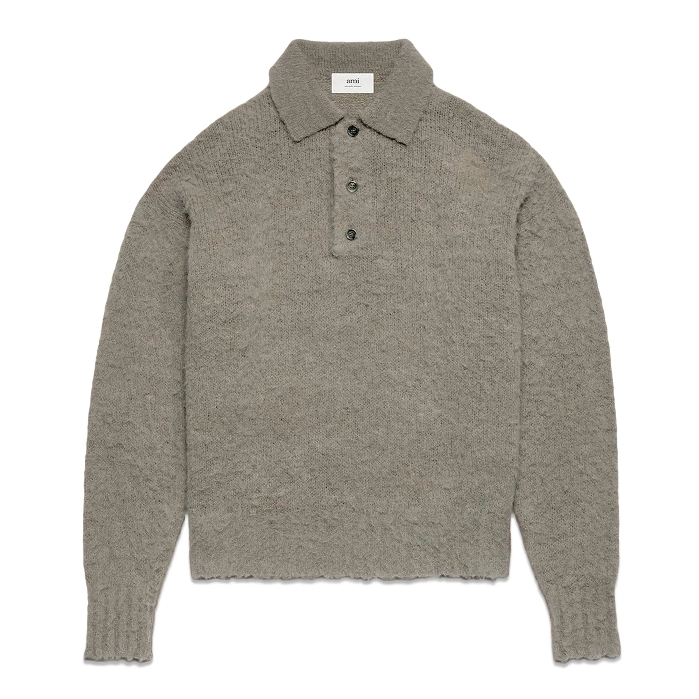 HAIRY POLO SWEATER