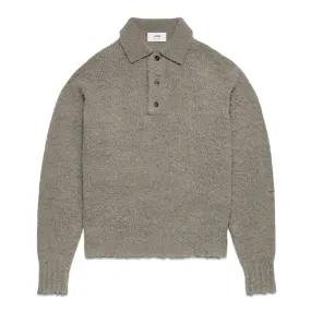 HAIRY POLO SWEATER