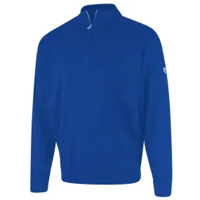 Island Green Lined Knitted Sweater With Pop Zip - Royal Blue