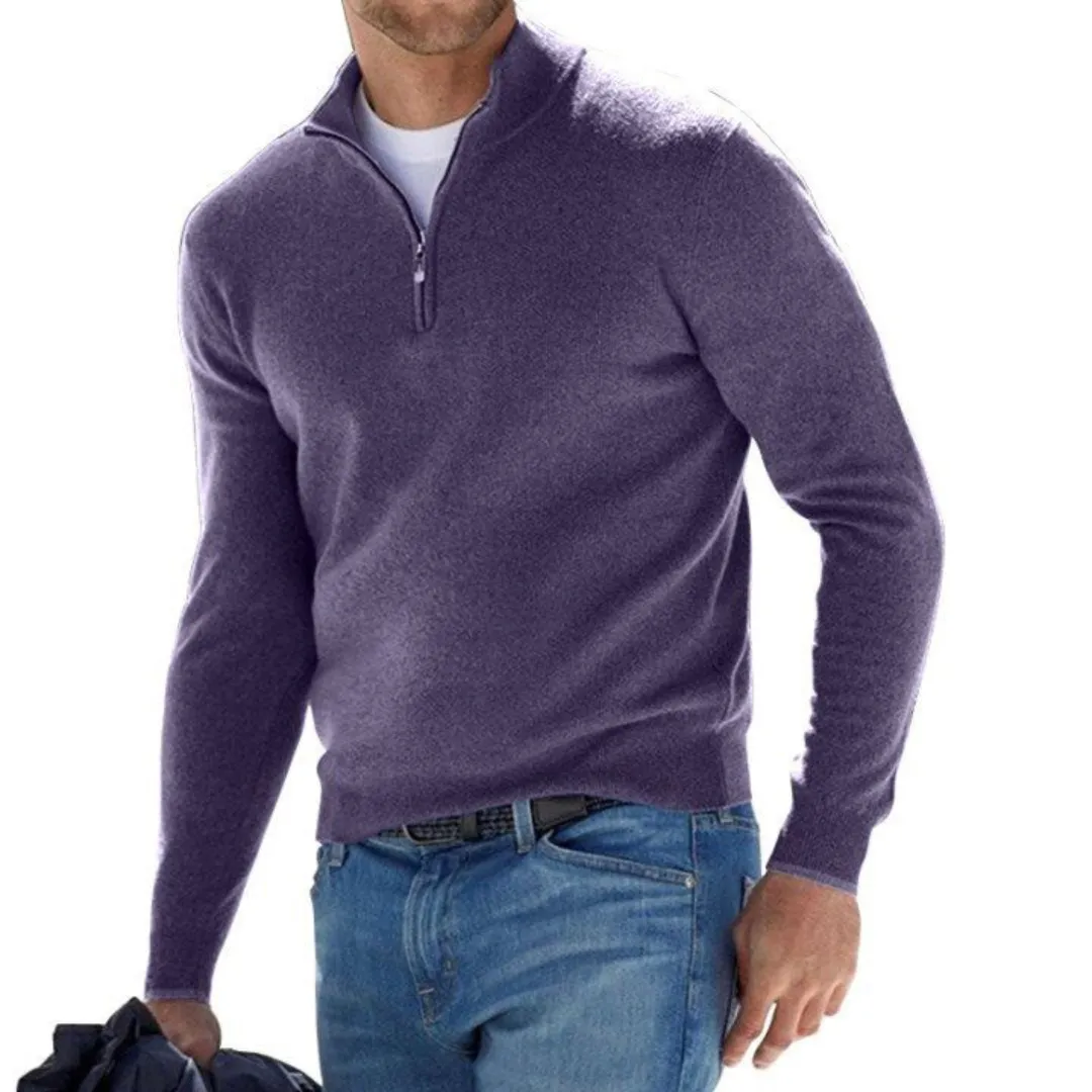 Liam - Sweater with Half Zipper