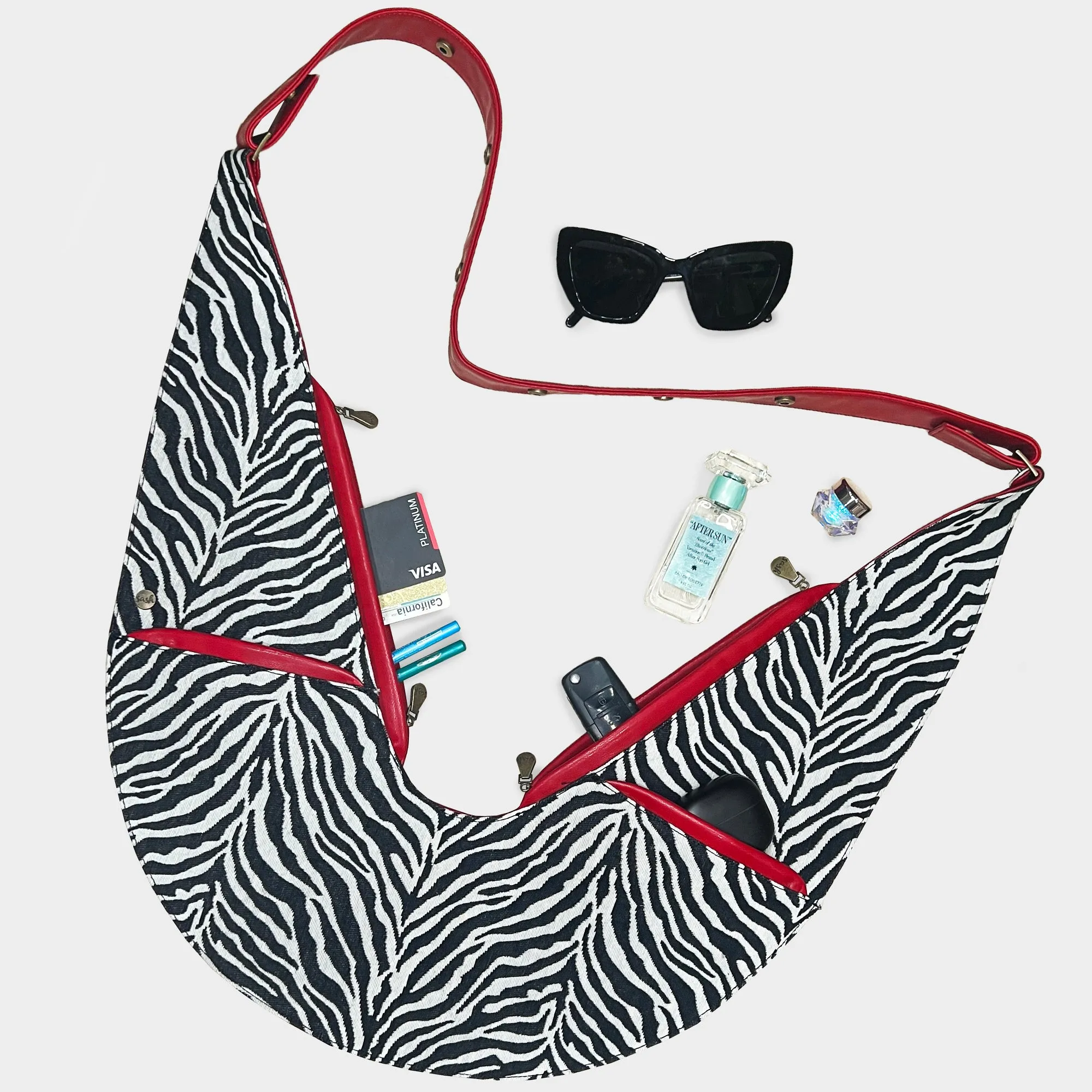 (LIVE) Zebra Sash Bag w/ Kwagala