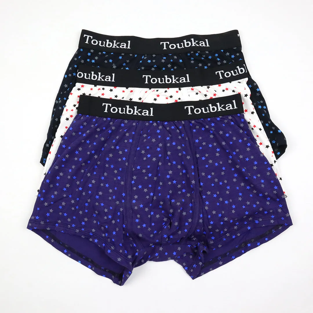 Lot de Boxers TOUBKAL Etoile en Coton Doux