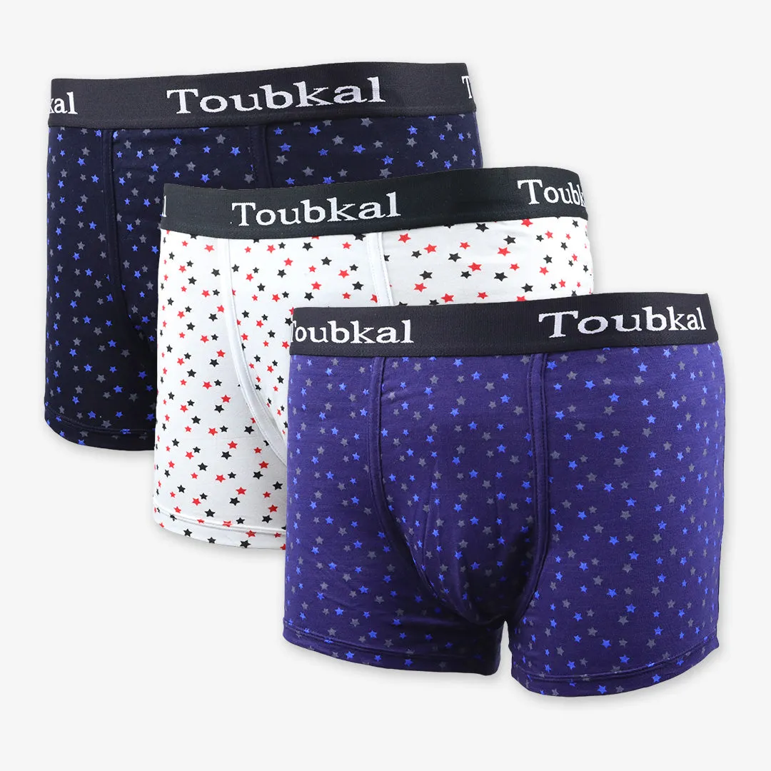 Lot de Boxers TOUBKAL Etoile en Coton Doux