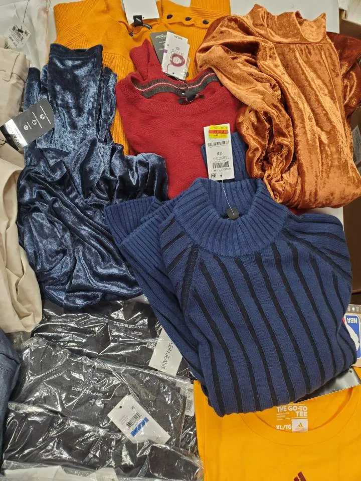 Men's Clothing Wholesale Lot Adidas, Nike, Calvin Klein, Tasso Elba, Alfani, Club Room, Inc, and more, 25 Units, Shelf Pulls, MSRP $1,500.97