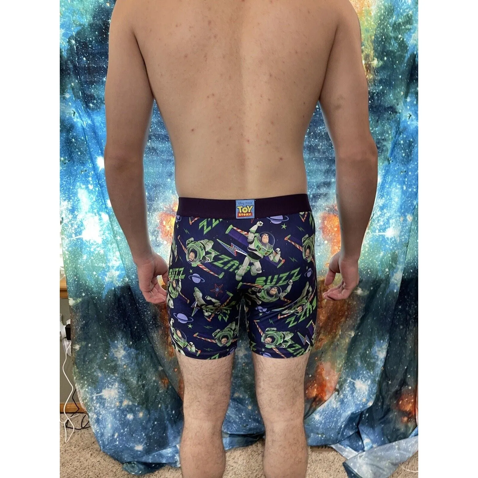men's crazy boxers pixar xl buzz lightyear compression shorts New And Unworn