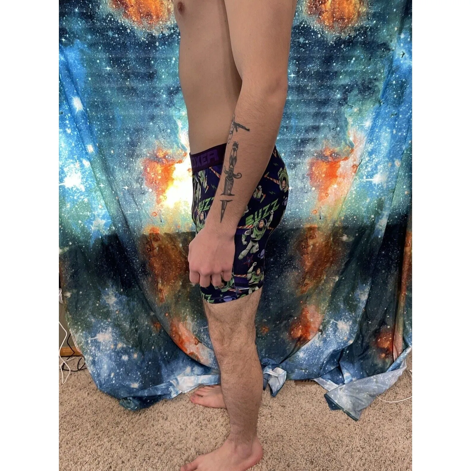 men's crazy boxers pixar xl buzz lightyear compression shorts New And Unworn