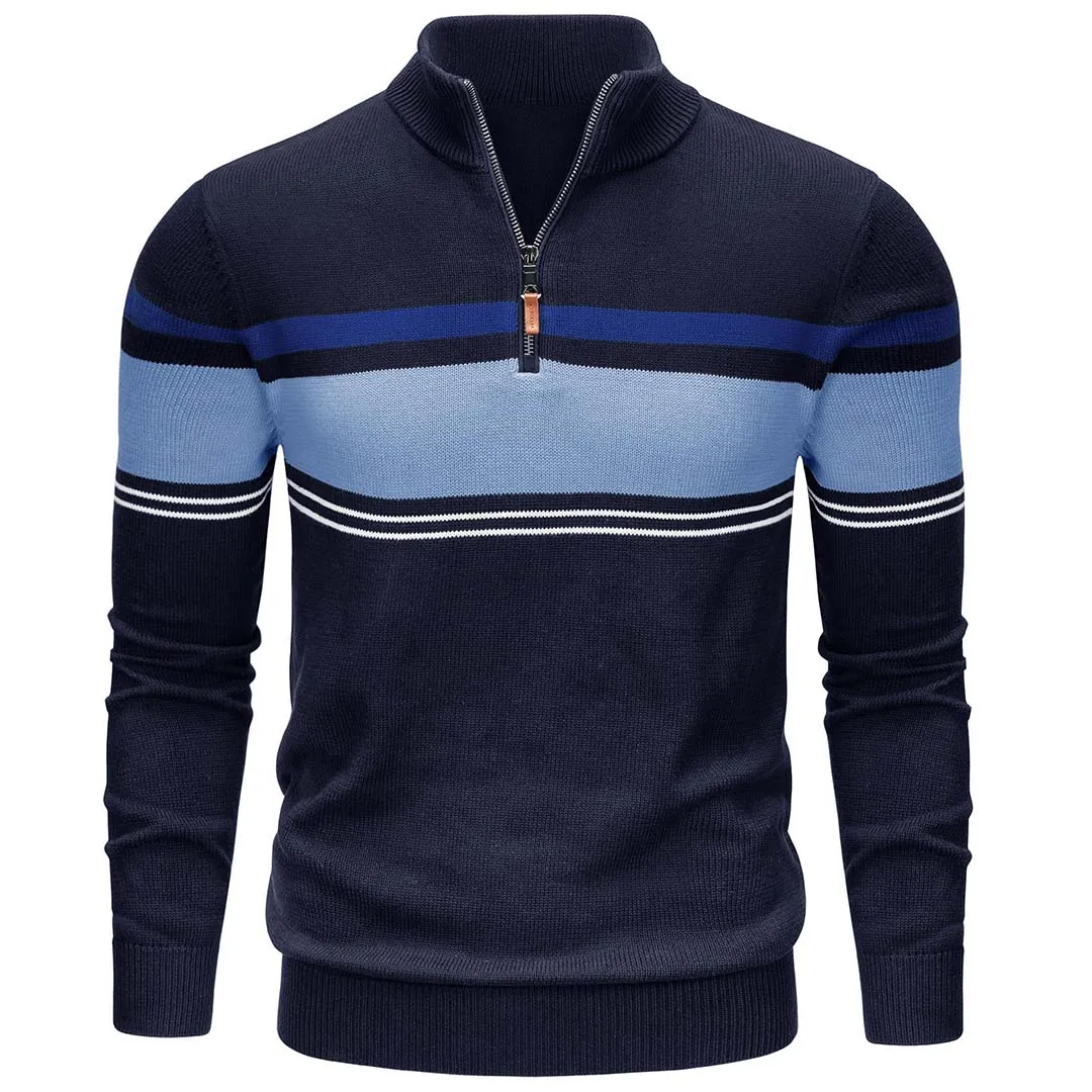 Men's Polo Sweaters Classic Cotton Knitted