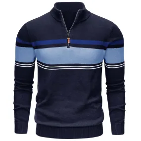 Men's Polo Sweaters Classic Cotton Knitted