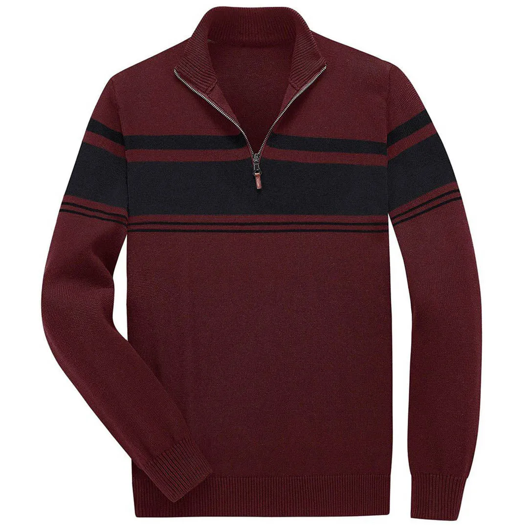 Men's Polo Sweaters Classic Cotton Knitted