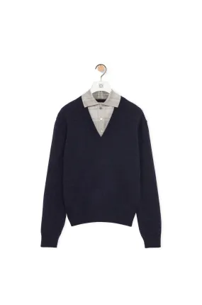 S540Y14K Trompe l'oeil sweater