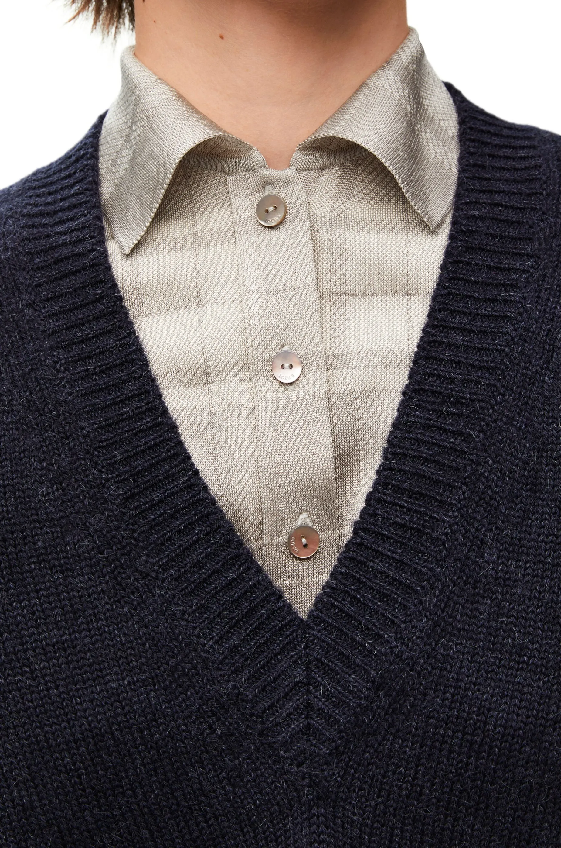 S540Y14K Trompe l'oeil sweater