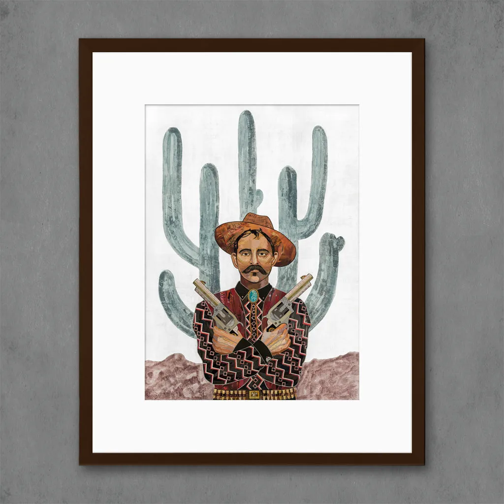 SAGUARO COWBOY limited edition paper print