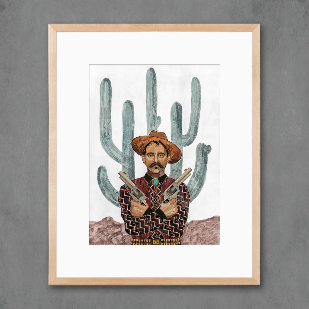 SAGUARO COWBOY limited edition paper print