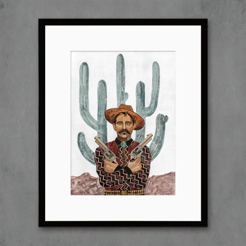 SAGUARO COWBOY limited edition paper print