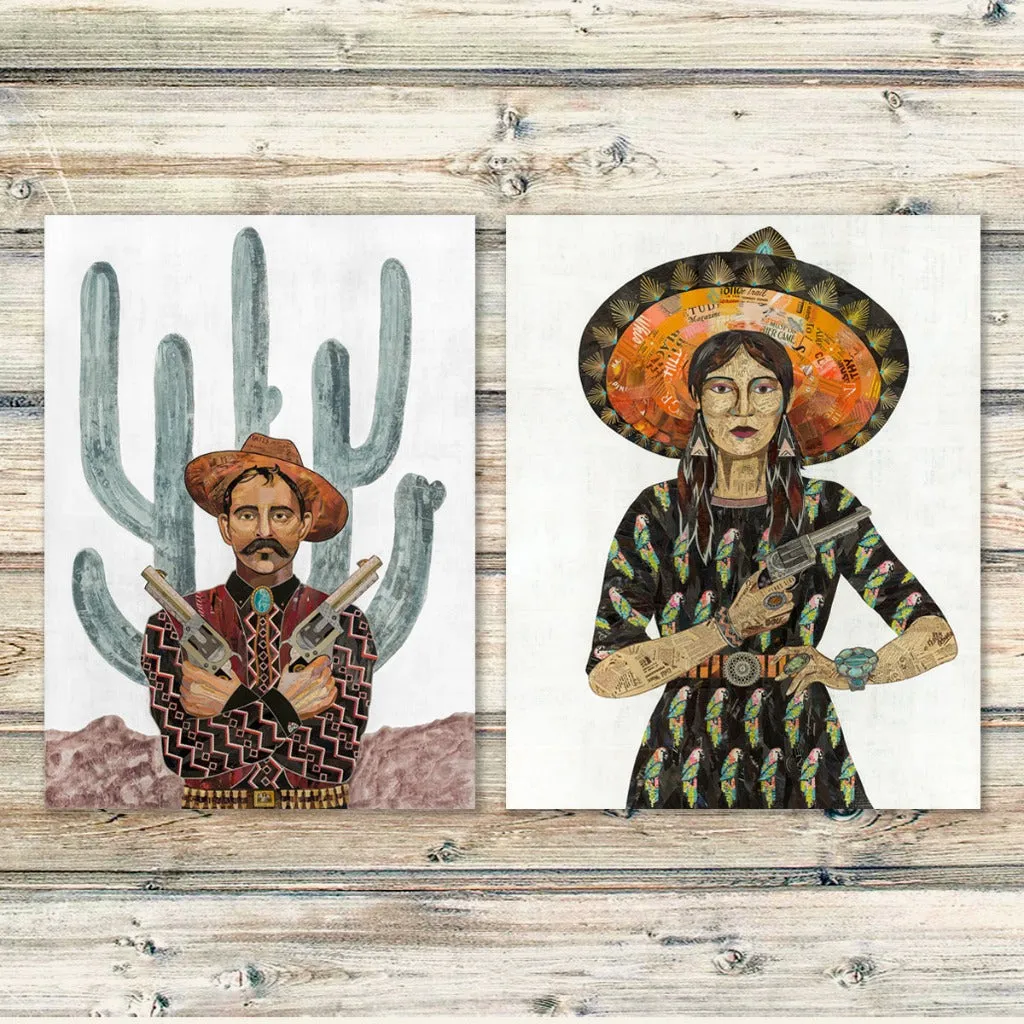 SAGUARO COWBOY limited edition paper print