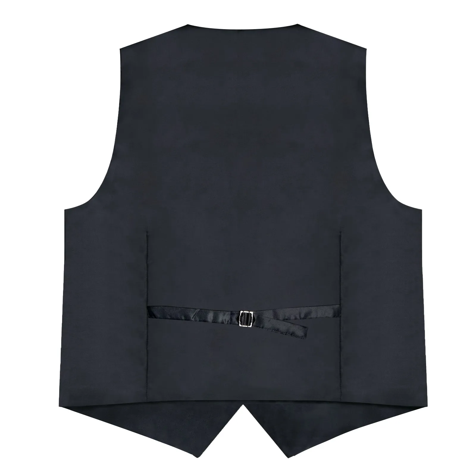 Satin Klein Blue Solid Men's Vest Tie Set