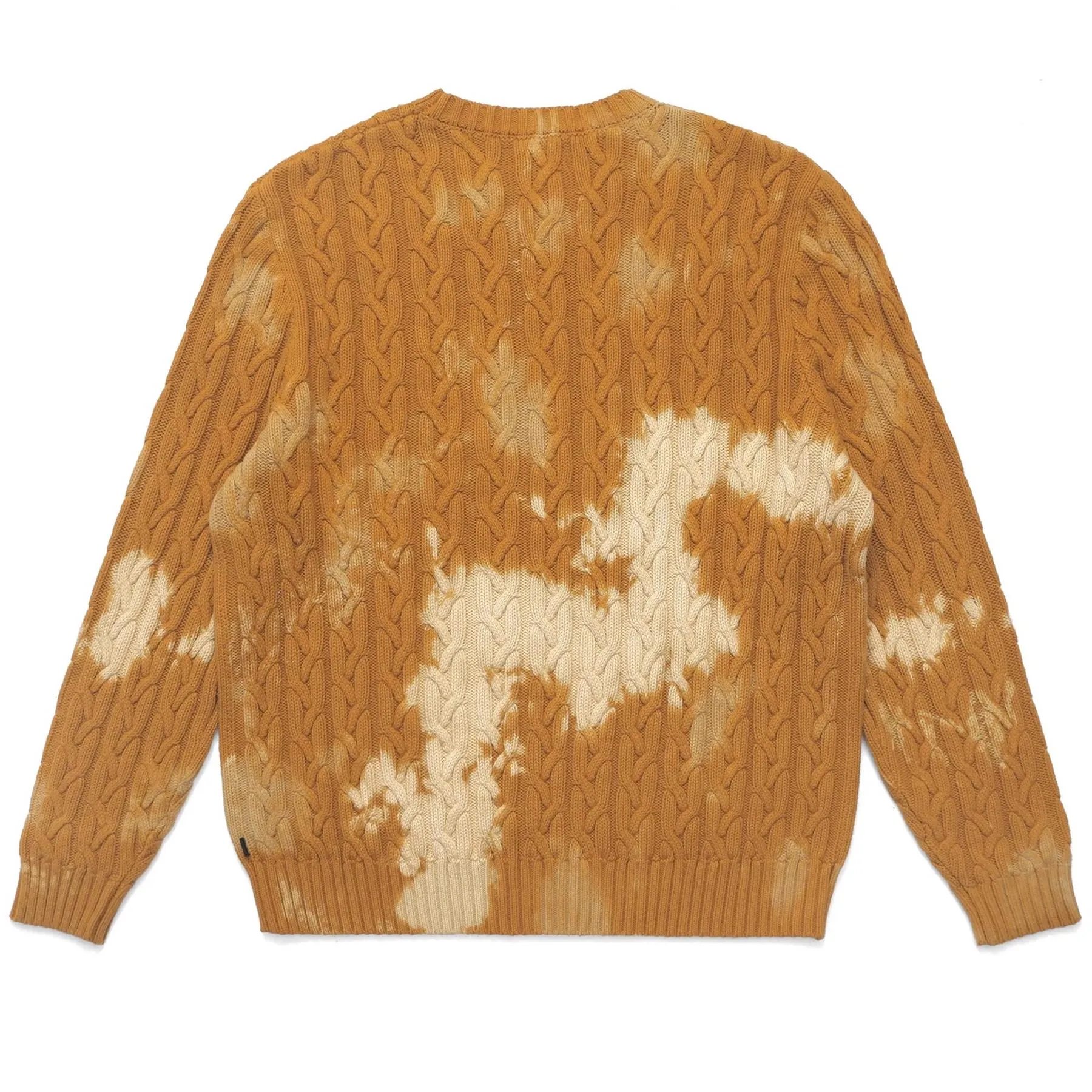 Shibori Cableknit Sweater Saffron - 2024