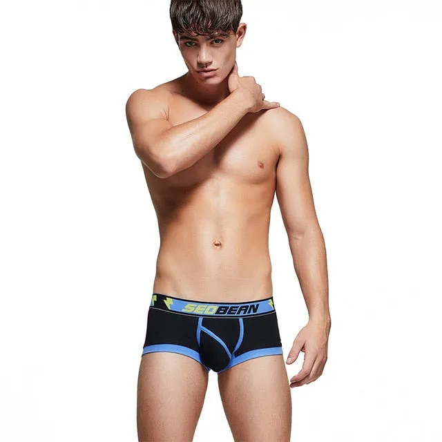 Solid Multi-Color Striped Man Boxers