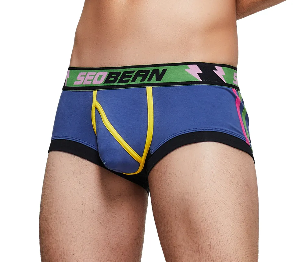 Solid Multi-Color Striped Man Boxers