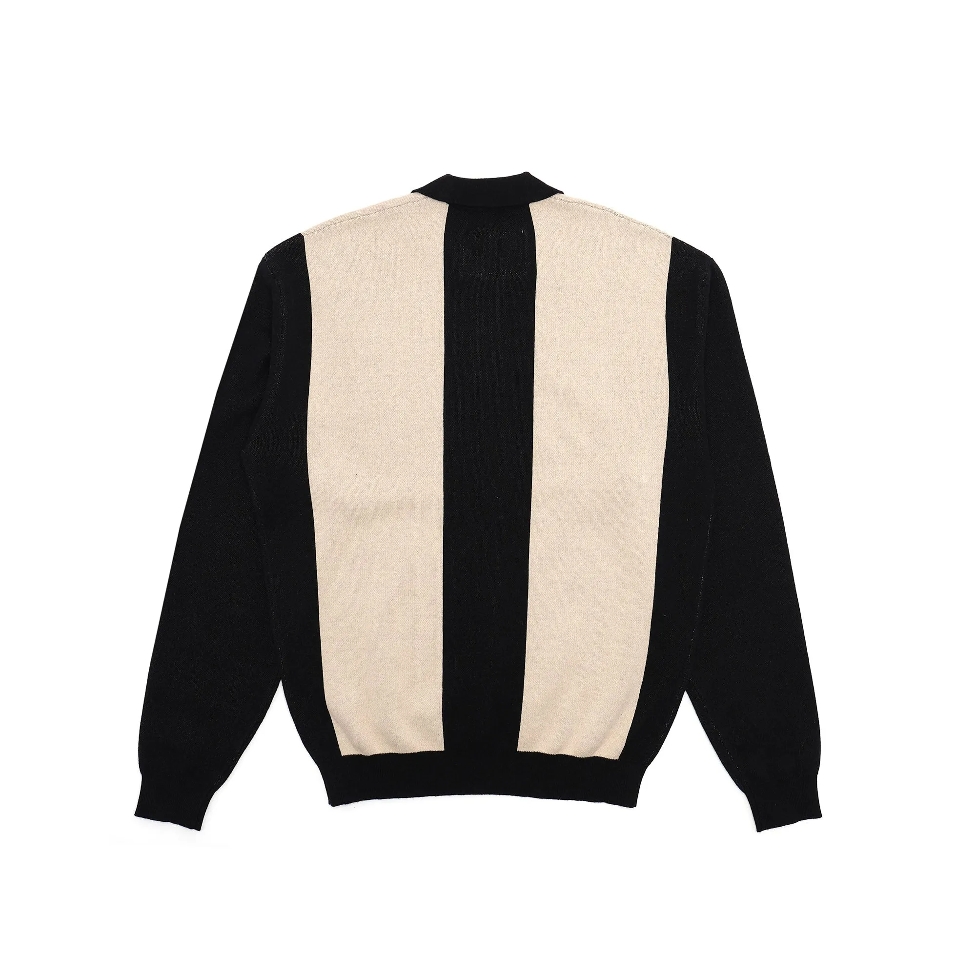 Students Golf Harrison L/S Polo Sweater - BLACK