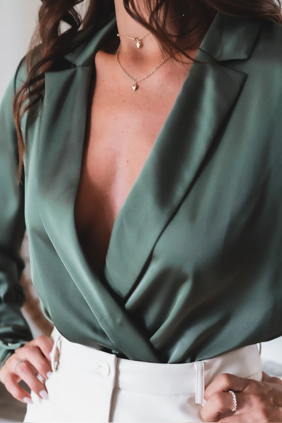 The Janelle Bodysuit- Beige