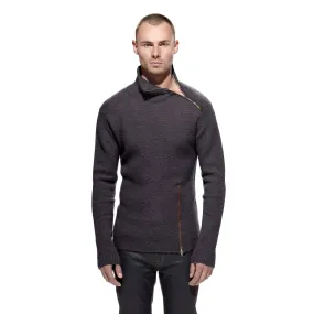 THE MERINO WOOL TURTLE NECK SWEATER - STEEL