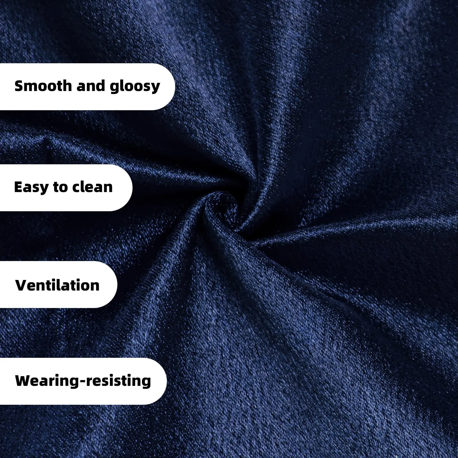 Ties2you Double Breasted Vest Dark Midnight-Blue Solid Mens Silk Vest Tie Bowtie Set 5PC