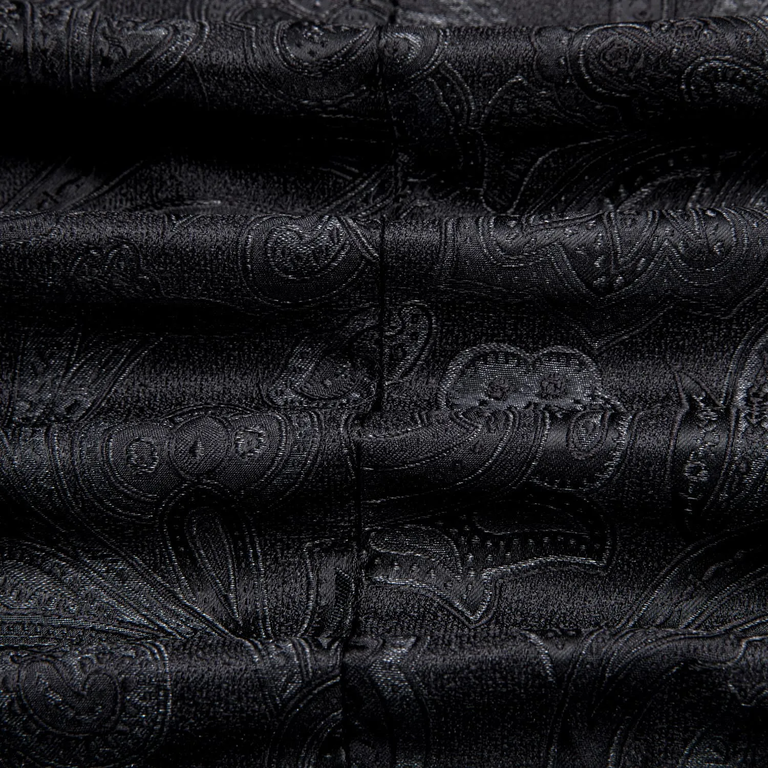 Ties2you Dress Suit for Men Oil Black Floral Jacquard Shawl Collar Suit