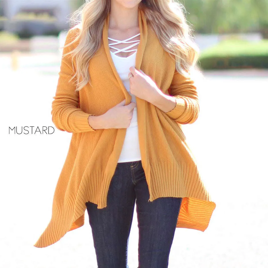 Ultra Soft Draped Sweater Cardigan