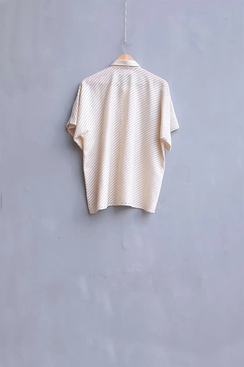 Urvashi Kaur   I   Nara SHIRT  CYPRUS SHIRT Cotton Shell TESSELLATE- 19