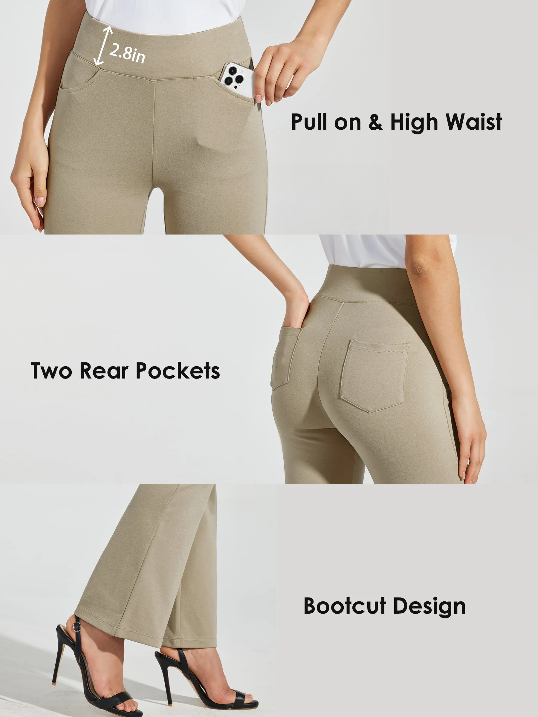 Women's Pull-On Slim Bootcut Pants