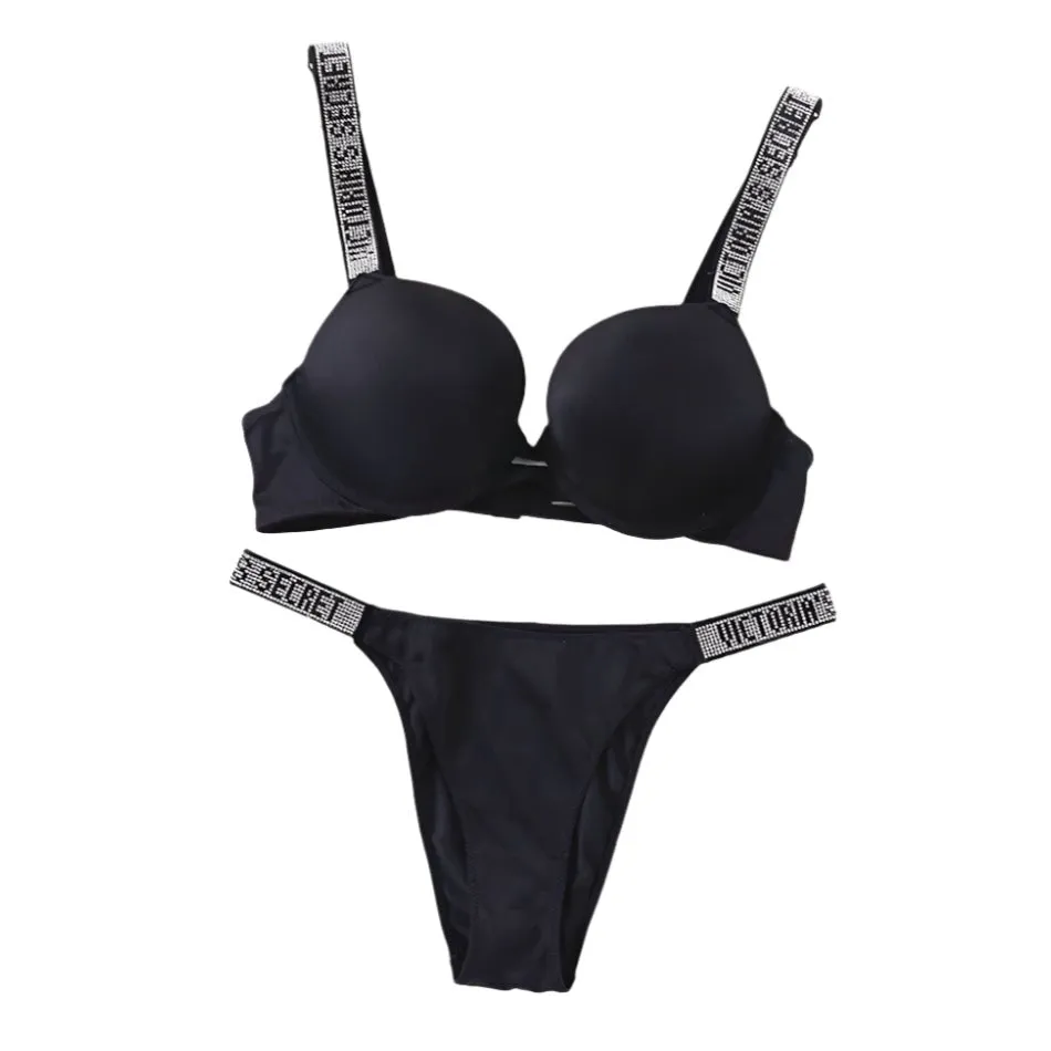 Women's Sexy Lingerie Set: Sporty Classic Padded Push-Up Underwear