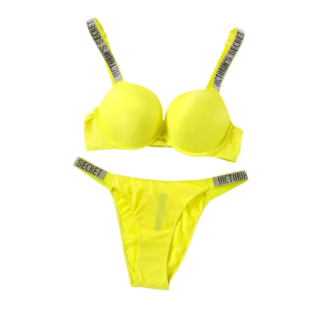 Women's Sexy Lingerie Set: Sporty Classic Padded Push-Up Underwear