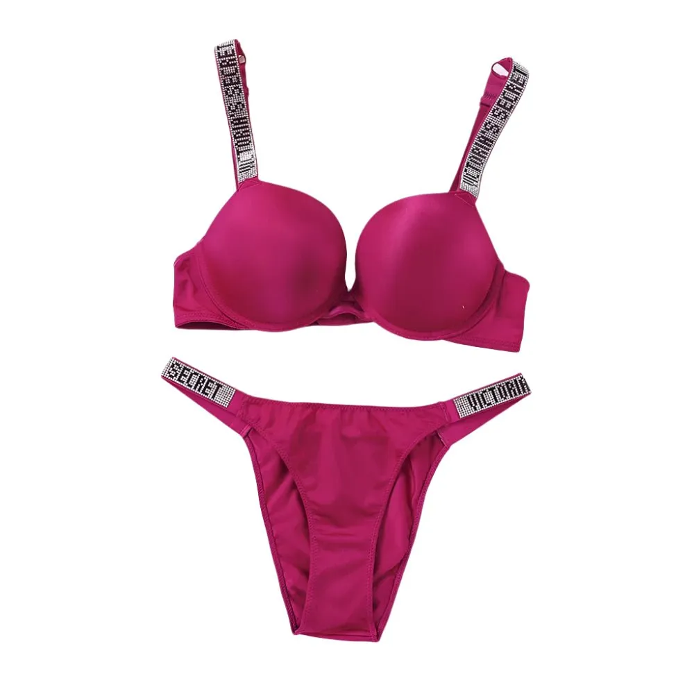 Women's Sexy Lingerie Set: Sporty Classic Padded Push-Up Underwear