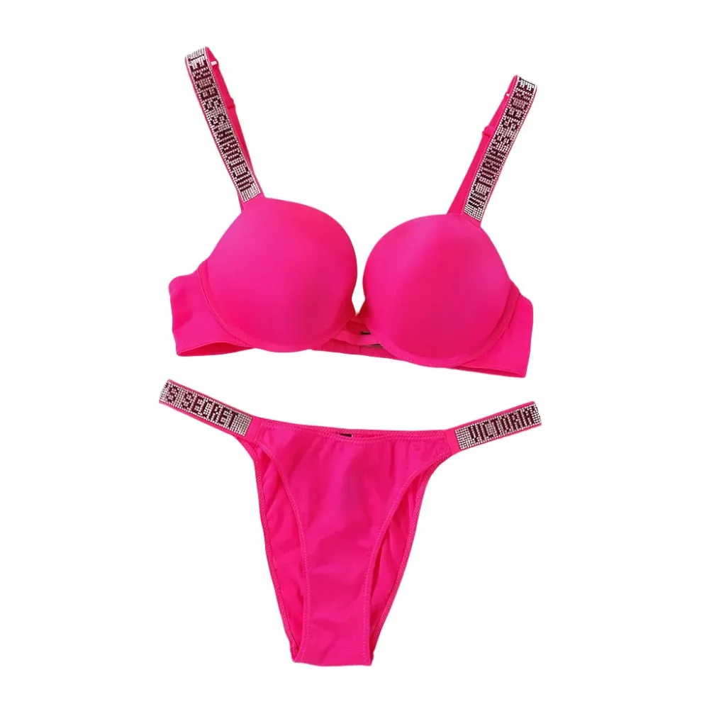 Women's Sexy Lingerie Set: Sporty Classic Padded Push-Up Underwear
