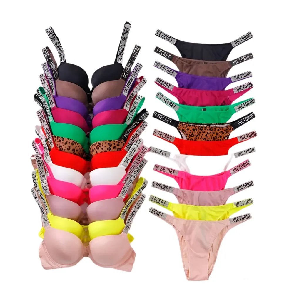 Women's Sexy Lingerie Set: Sporty Classic Padded Push-Up Underwear