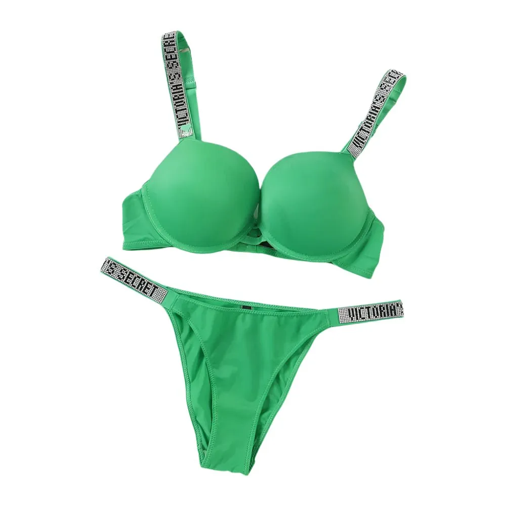 Women's Sexy Lingerie Set: Sporty Classic Padded Push-Up Underwear